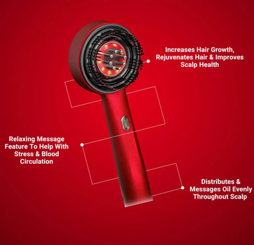 3-in-1 Electric Massage Comb – Smooth, Shine & Relax