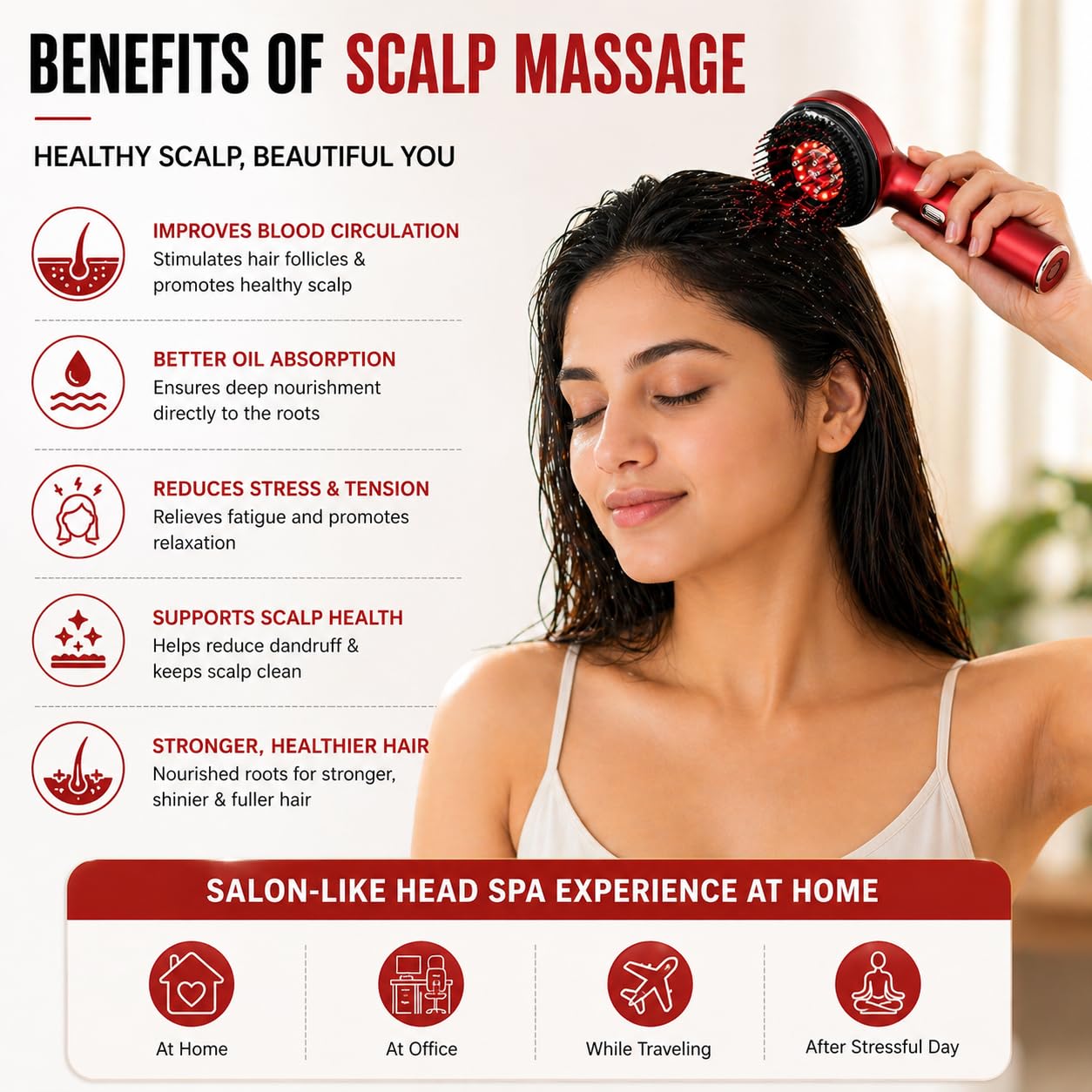 3-in-1 Electric Massage Comb – Smooth, Shine & Relax